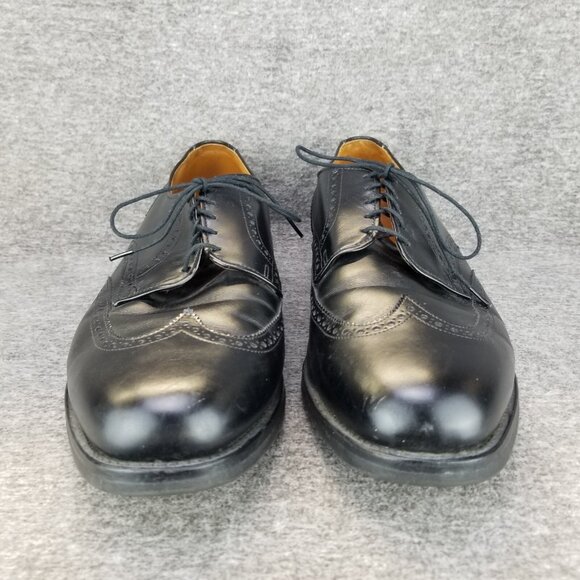 ✅Allen Edmonds Black Leather Wingtip Oxfords Brogue Dress Shoes Mens 13D Casuals - Picture 10 of 10